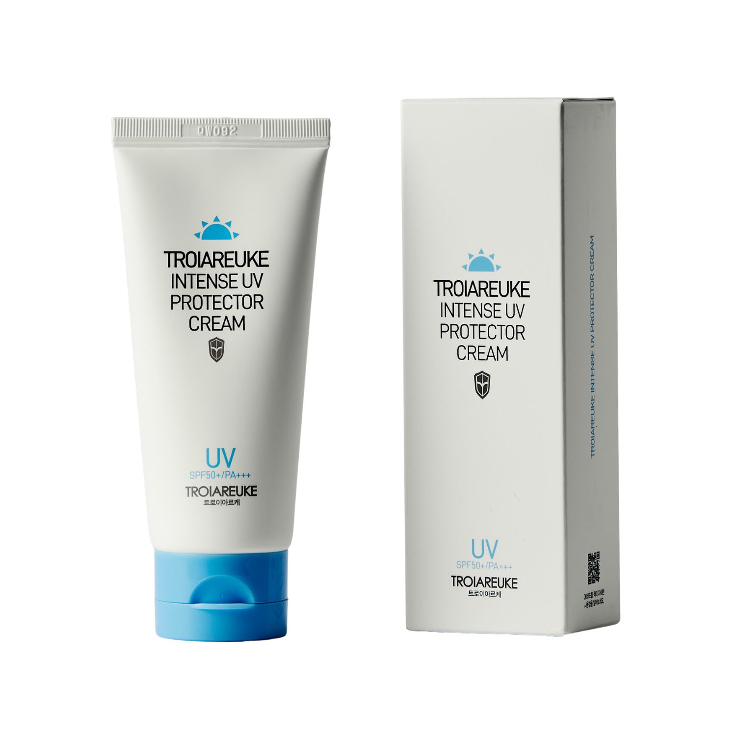 Летний набор TROIAREUKE: солнцезащитный крем SPF50 + гидрогелевые патчи для глаз